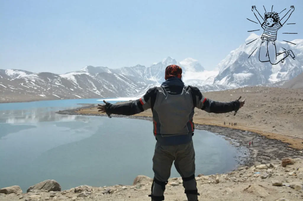 Traveler-Swapnamay-at-Gurudongmar-Lake