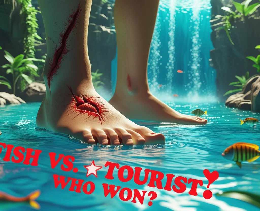 14 Funny Travel Stories & Unusual Escapades: Lessons Learned From Global Mishaps! 3 Unusual-travel-experience-fish-bite-at-Vinales-Falls-Cuba.