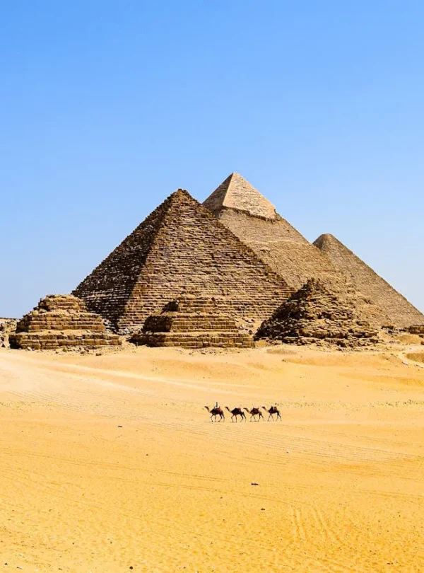 Giza-Egypt-Pyramids-in-a-Desert-Africa